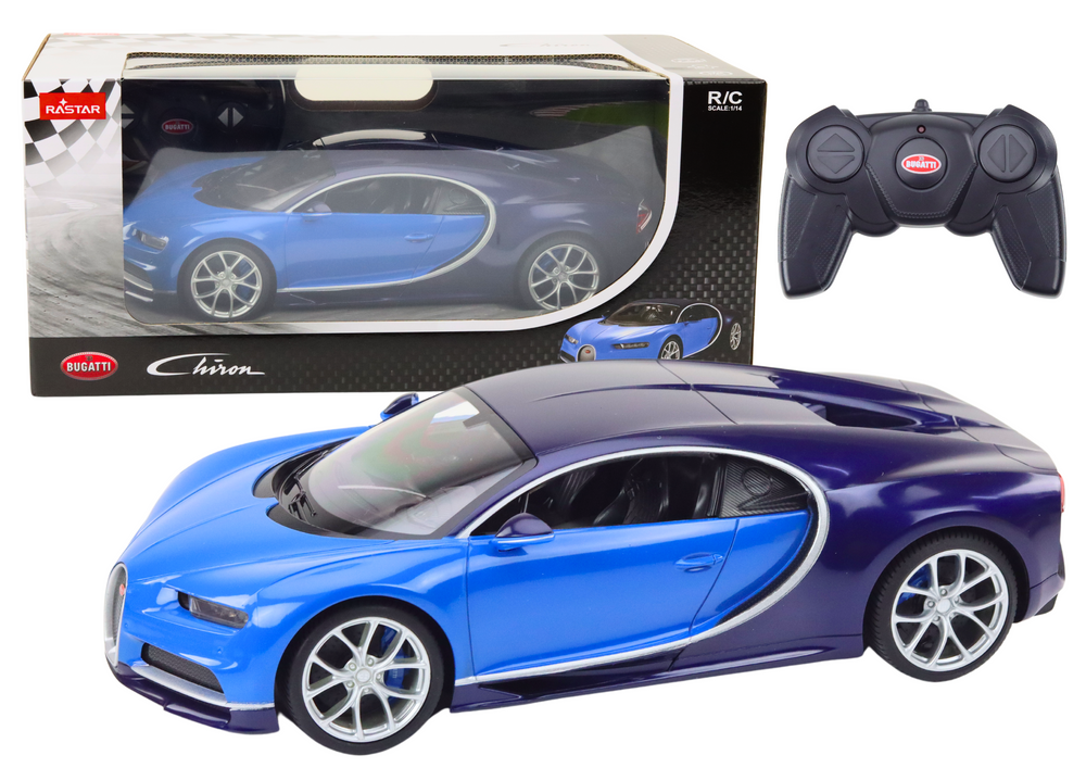 Rc Remote Control Car 1:14 Bugatti Veyron Chiron Blue