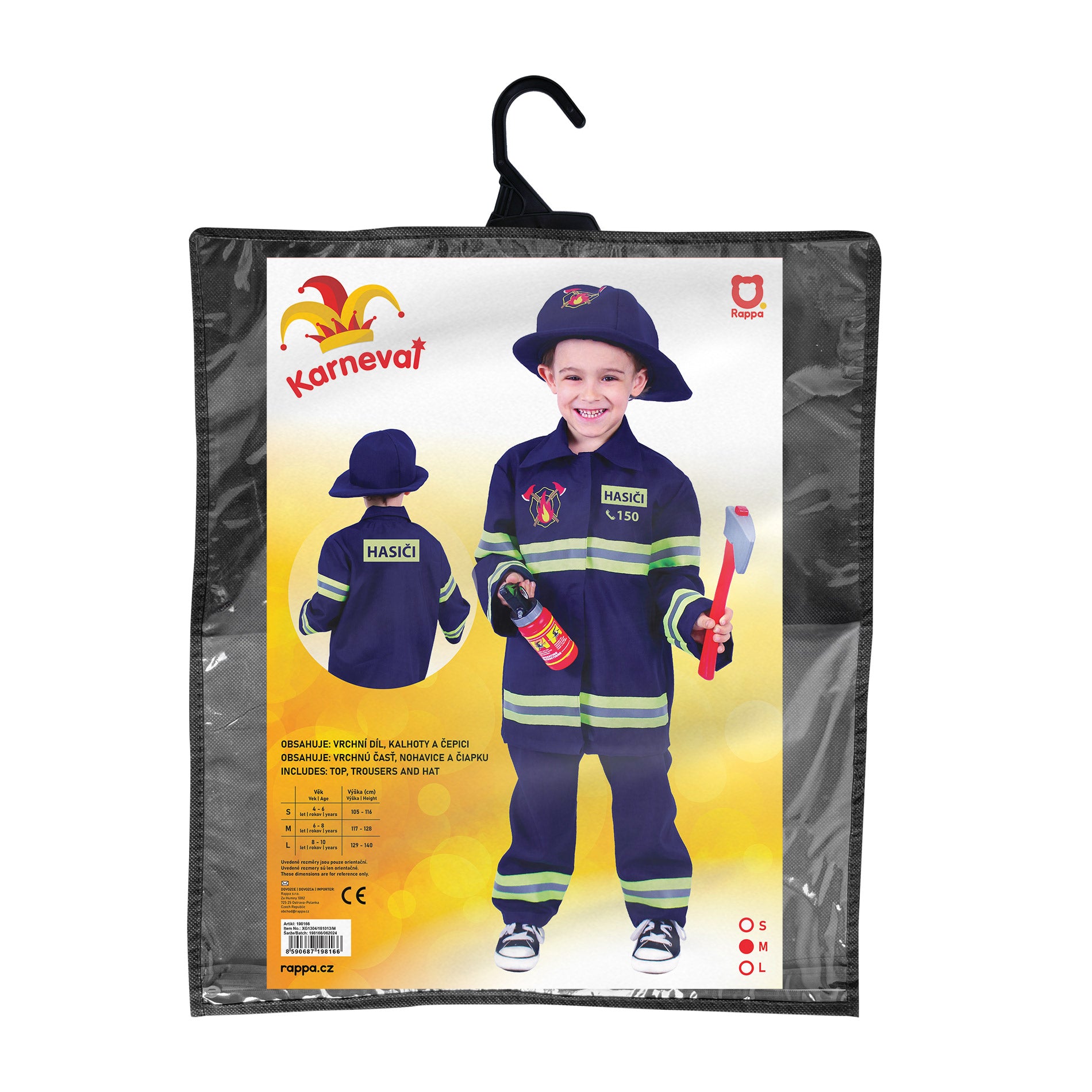 Kinderkostuum - Brandweerman (m)