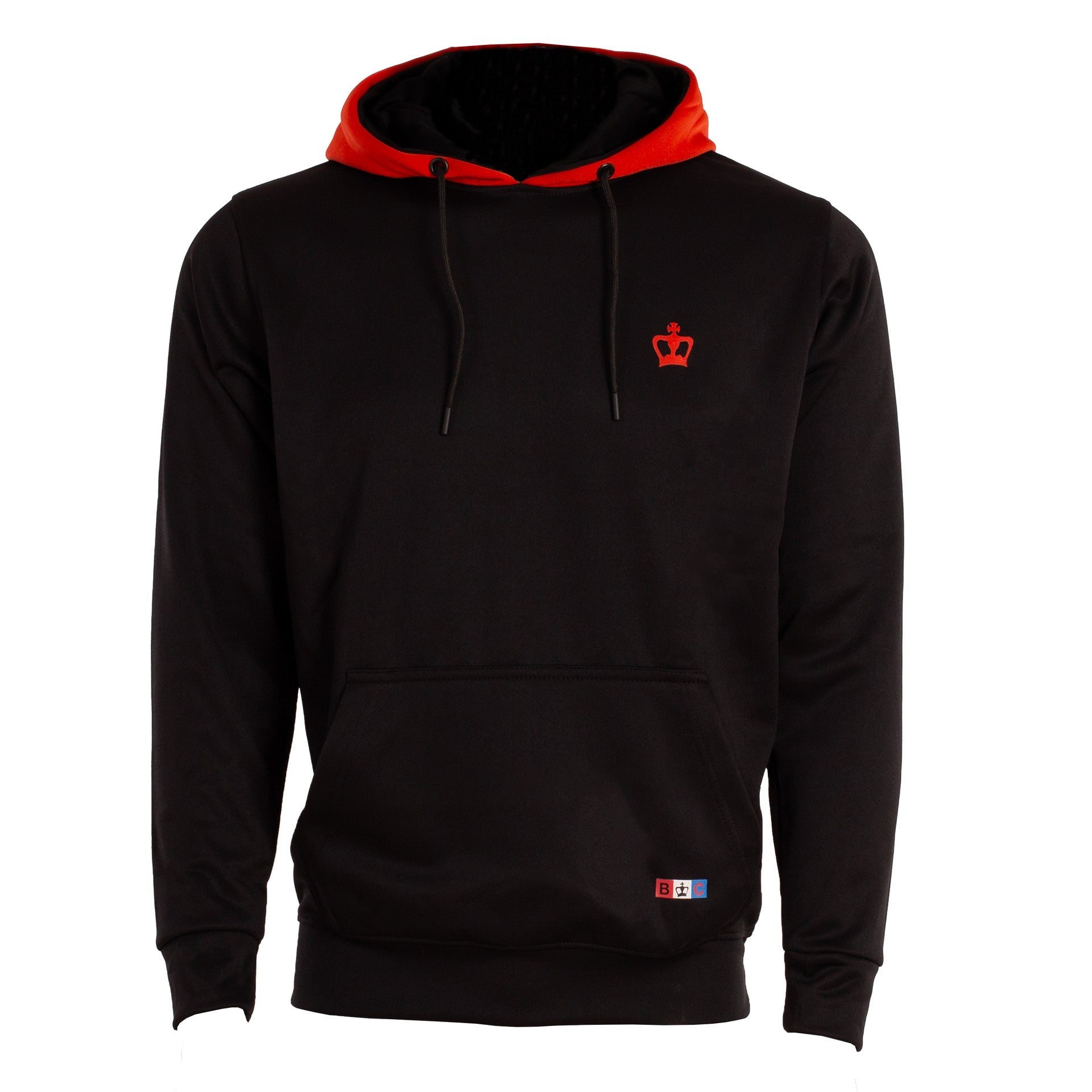 Sudadera Black Crown Bruselas Negro/Rojo