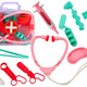 Baby First Aid Kit Medical Tools In Pink Suitcase