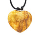 Colier Inimă Palo Santo --set De 2 Buc - 4 Cm