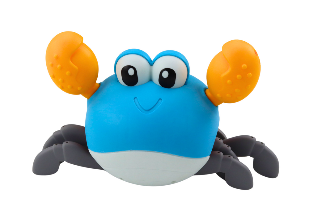 Bath Toy Wind-up Crab Walks Swims Blue