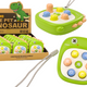 Arcade Game Whack A Mole Letters Dinosaur Green