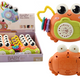 Crab Camera Rattle Projector Battery Powered Sounds Orange