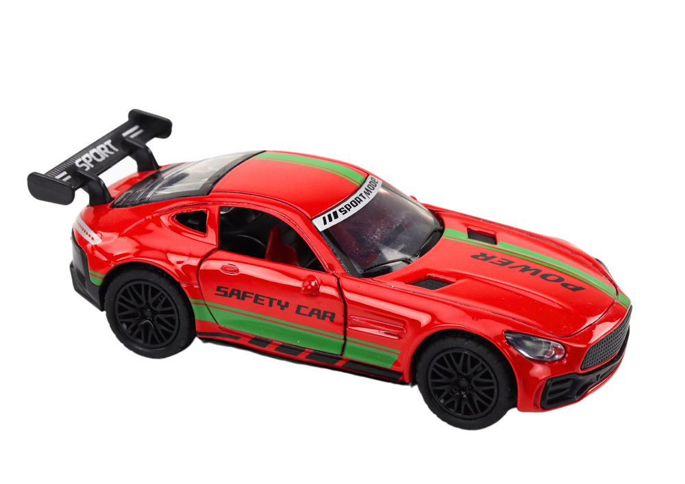 Sports Car Car 1:32 Action Figure Spoiler Metal Red Sounds