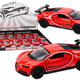 Car Sports Car 1:32 Friction Drive Red