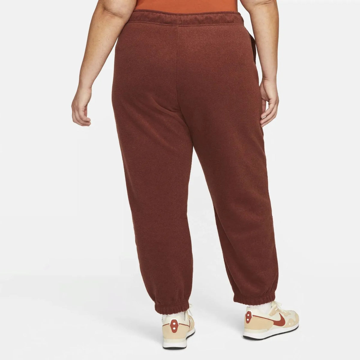 Pantaloni Nike Sports Essential da donna rossi (taglie forti) marroni 2x