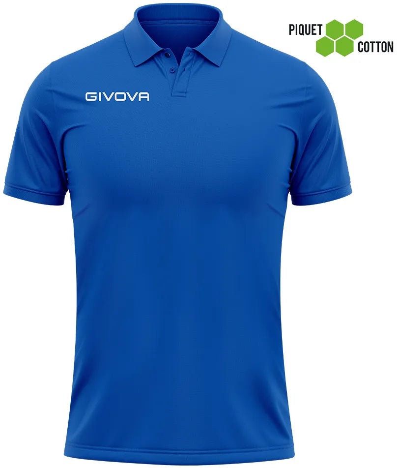 Polo Shirt Givova Polo Cotone Piquet Summer Blue