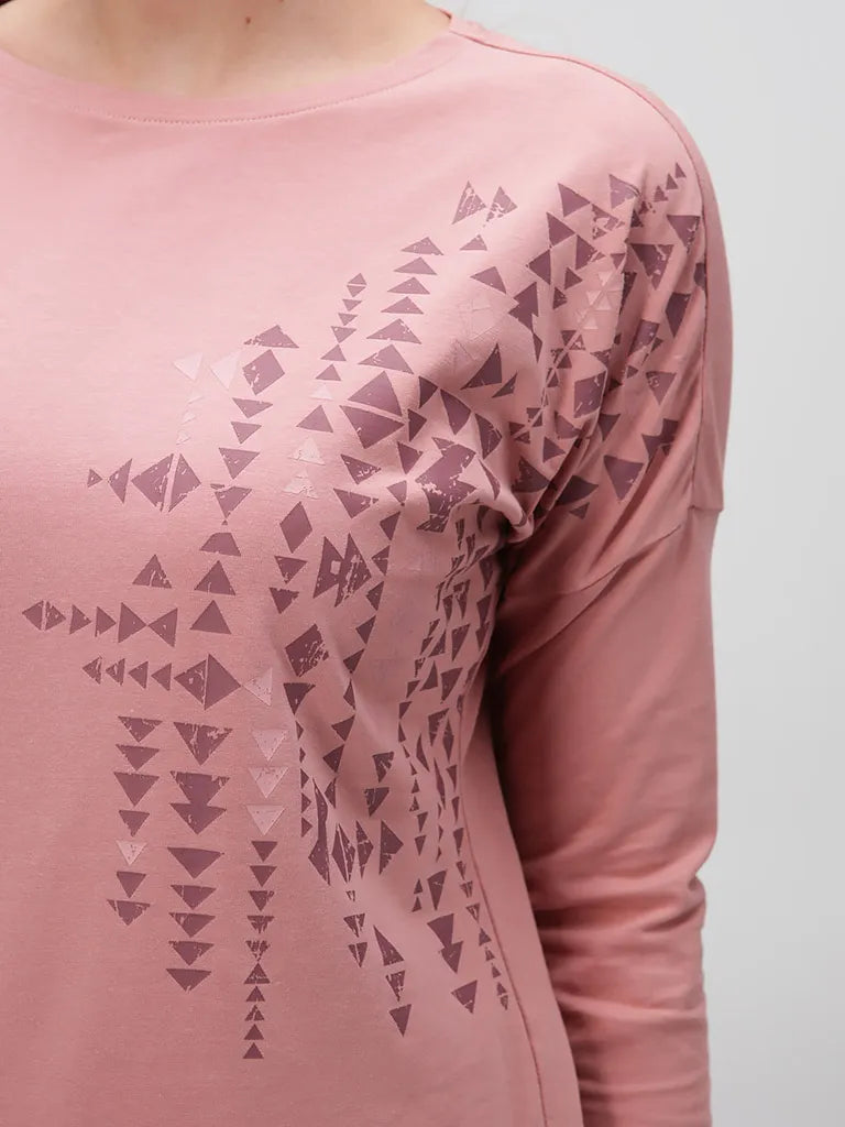Dames T-shirt Loap Abvera Roze