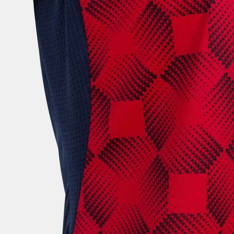 Camisa feminina joma supernova iii sem mangas vermelho marinho xl