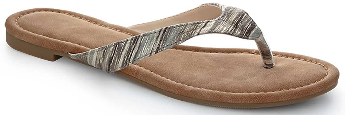 Women's Flip Flops Loap Herba Brown
