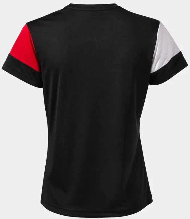 Camiseta feminina joma camiseta manga preto-vermelho preto/vermelho xs