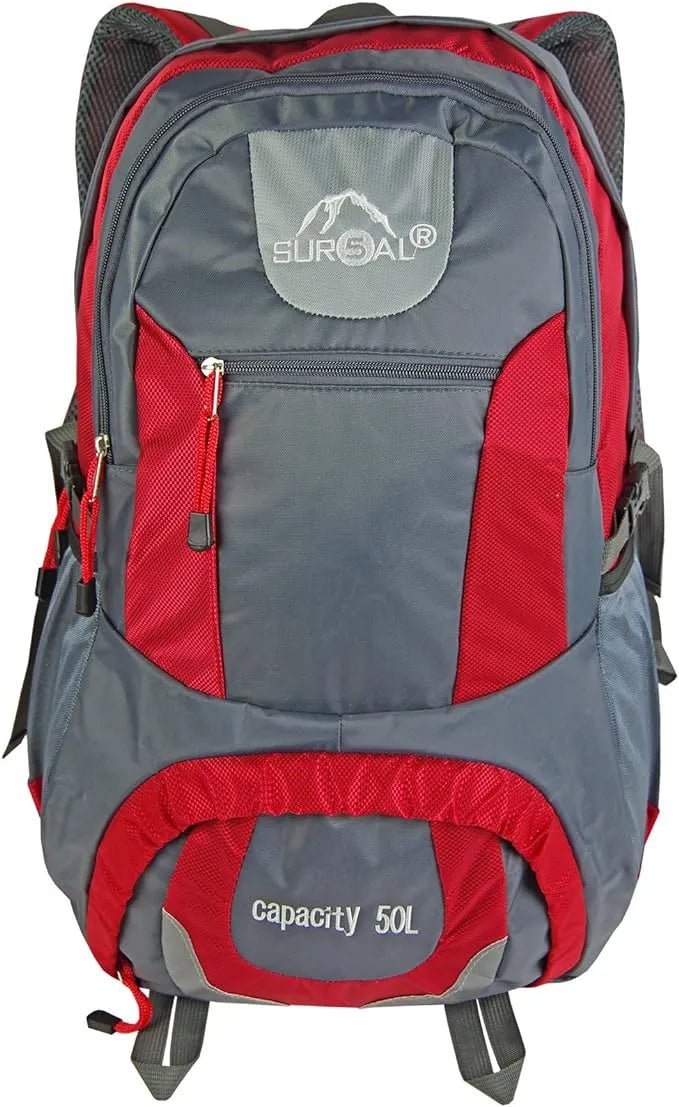 Batoh sur5al yukon turistický ruksak 50l červený