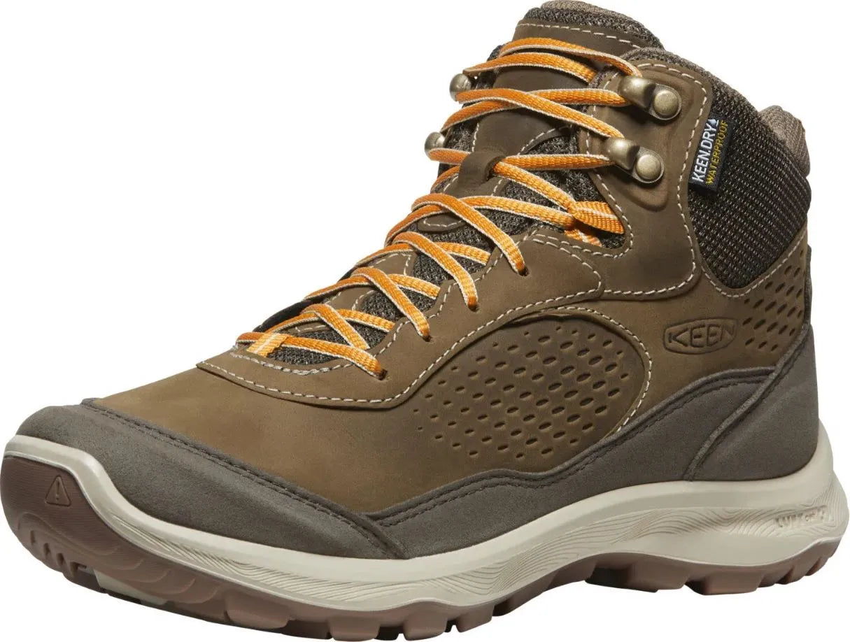 Pantofi din piele de damă Keen Wmns Terradora Explorer Mid Wp Canteen/curry Brown