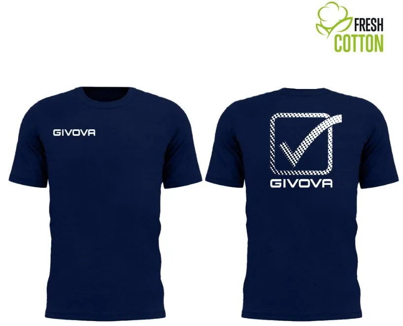 Tricou Bumbac Givova Cubo Bleu Marin 2xl