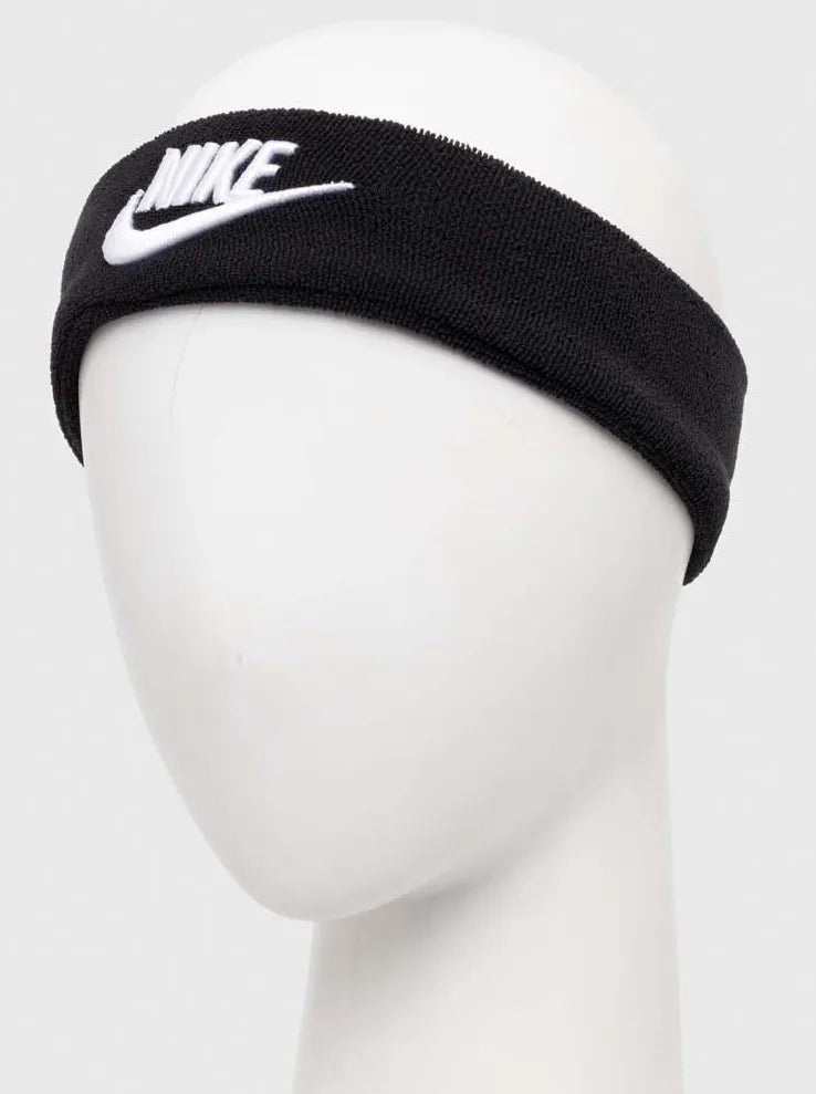 Cinta para la cabeza Nike Classic Wide Terry negro