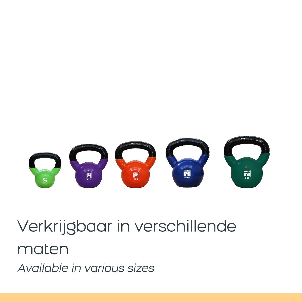 Orange Gym – Vinyl Kettlebell – 6kg