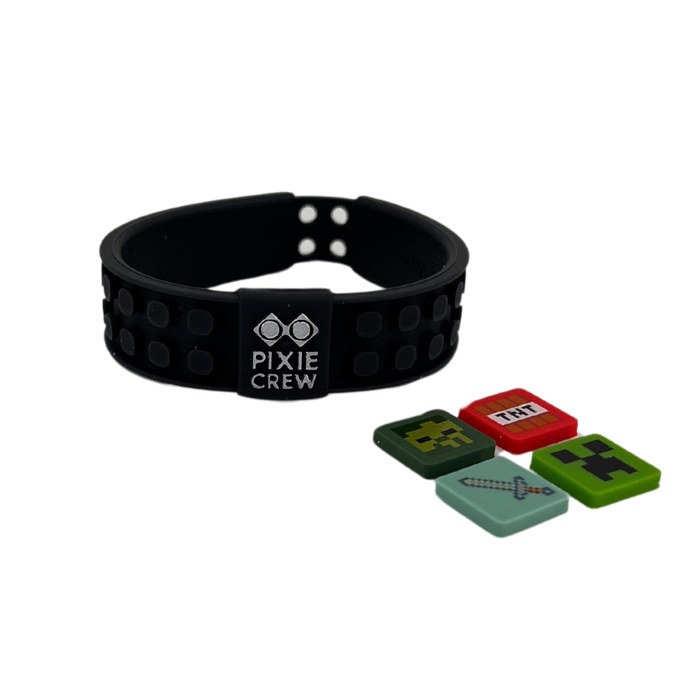 Bracciale Pixie Crew e Minecraft Nero