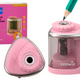 Electric Pink Sharpener For Crayons And Pencils 6-8 Mm