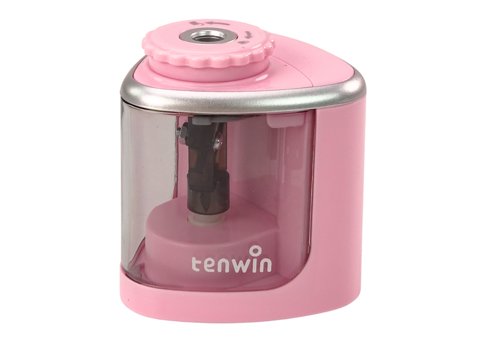 Electric Pink Sharpener For Crayons And Pencils 6-8 Mm