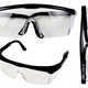 Safety Glasses Adjustable Arms Black