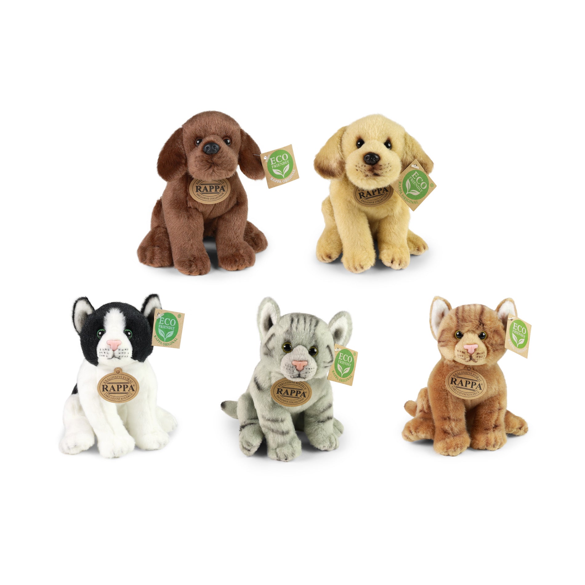 Taispeánann Madraí Agus Cait Plush Éicea-chairdiúil