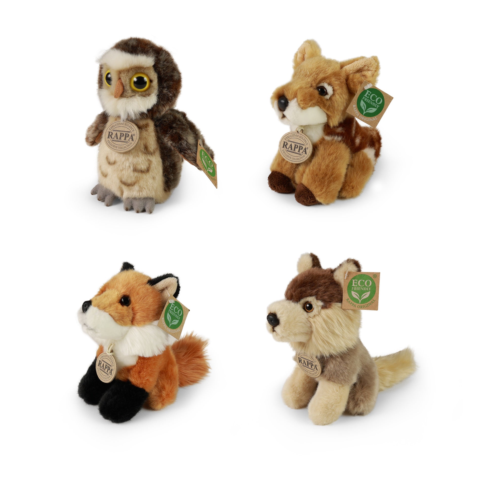 Plush Forest Animals Display Eco-f.