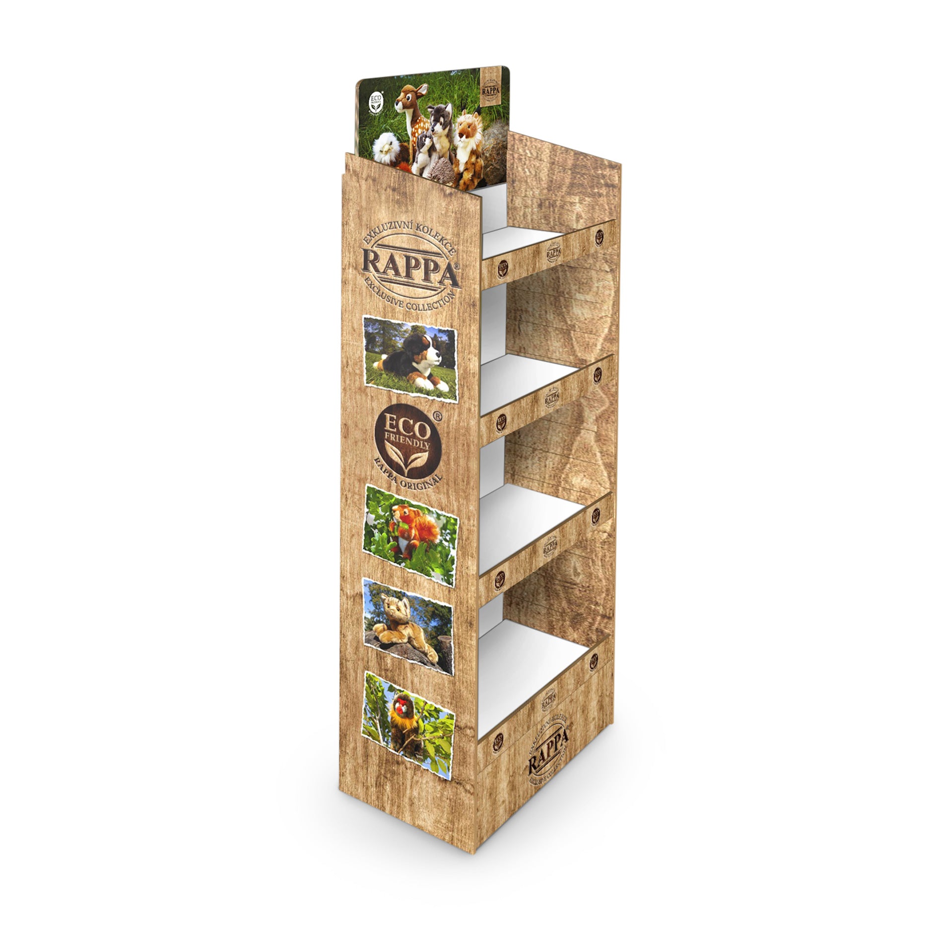 Soporte de papel con diseño exclusivo de felpa