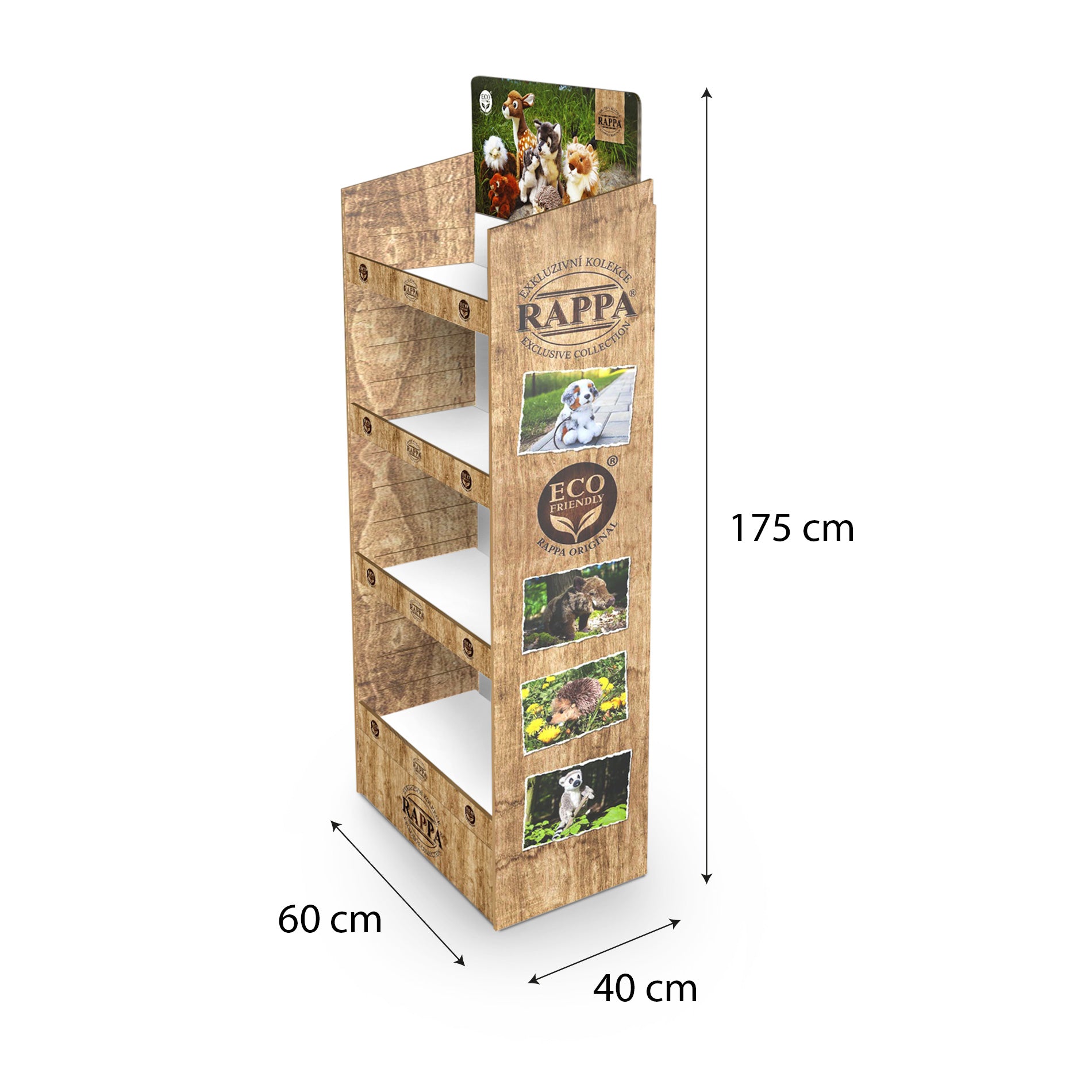 Soporte de papel con diseño exclusivo de felpa