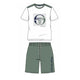 Men's Pyjashort Tacchini 39492827 Pajama Blanco/Verde