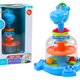 Hippopotamus Spinning Top With Balls For Babies Blue