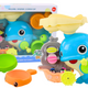 Blue Dolphin Water Toy Bath Set