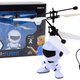 Vliegende astronaut Handbediende drone-helikopter Wit