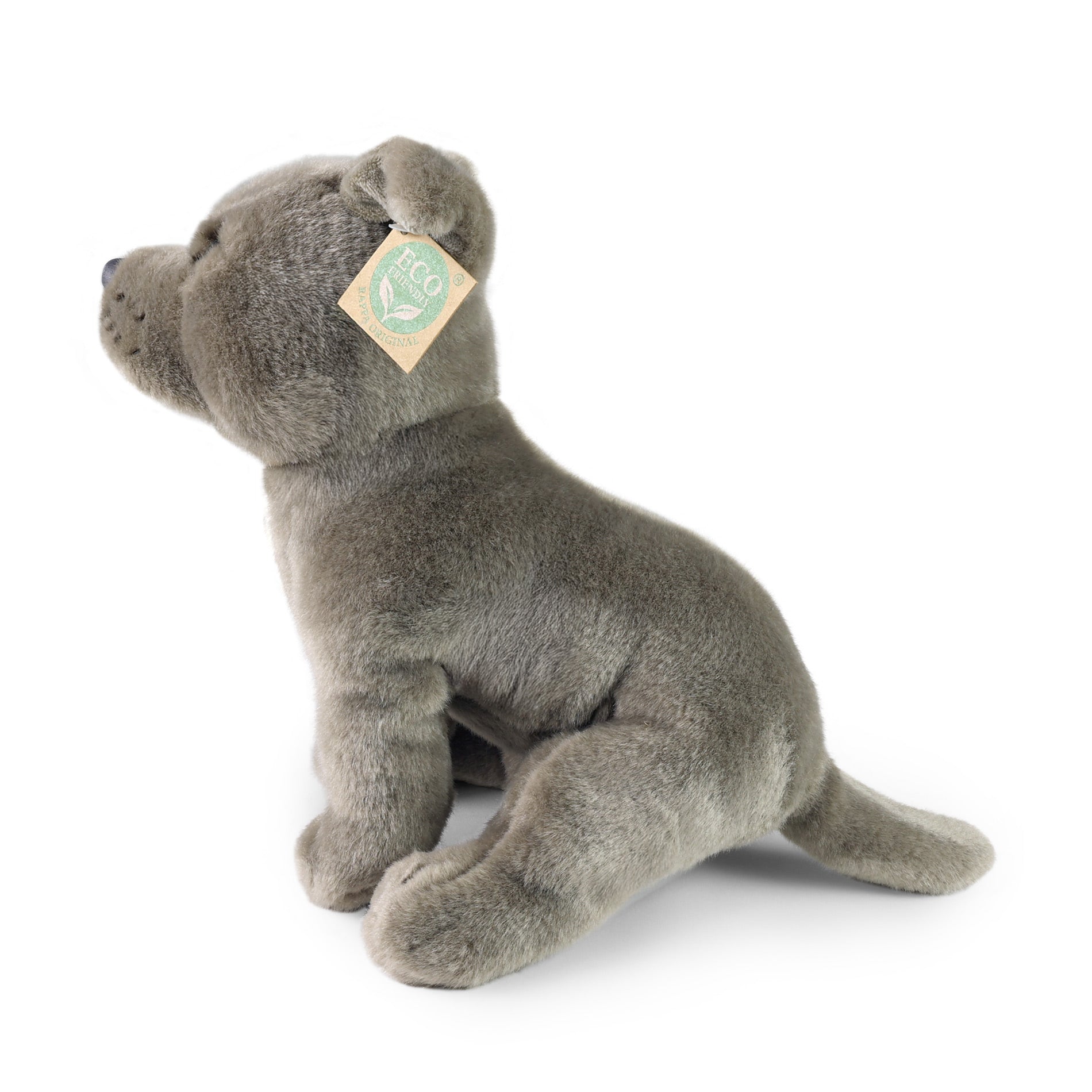 Plüss Staffordshire Bull Terrier szürke 30 cm Eco-f.