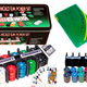 Poker Game Set 2 Decks Of Cards Chips Game Board