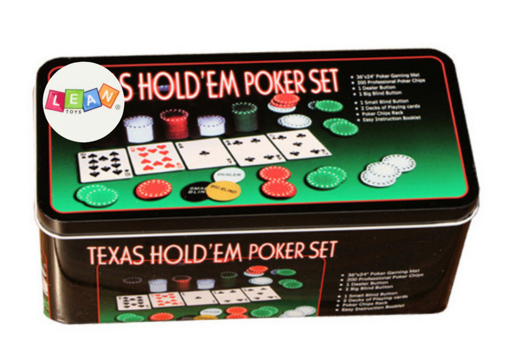 Poker Game Set 2 Decks Of Cards Chips Game Board