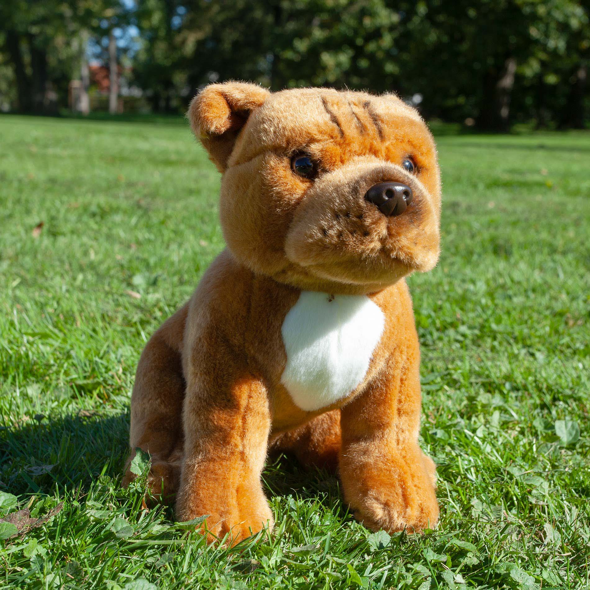 Plush Staffordshire Bull Terrier Brown 30cm Eco-f.