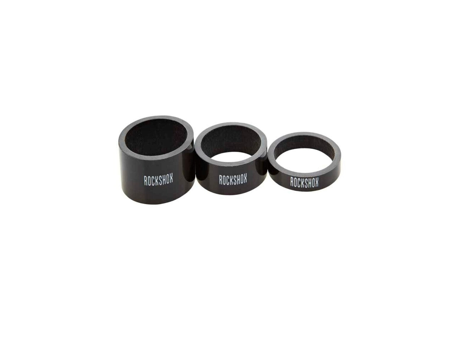 Rockshox Headset Spacer Set Ud Carbon Rockshox - (5mm X 2 10mm X 1 15mm X 1) Schwarz