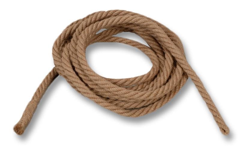Tauziehen Seil Kv Cutter 100 % Jute Länge beige