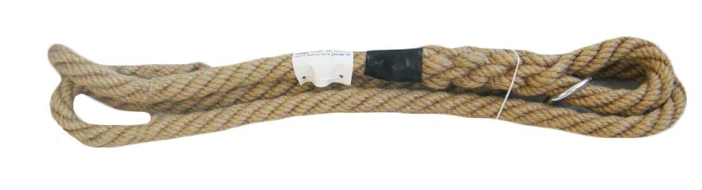 Climbing Ropekv 100% Jute Cutter Diameter 35 Mm Beige