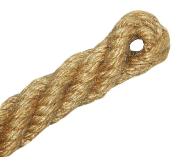 Climbing Ropekv 100% Jute Cutter Diameter 35 Mm Beige