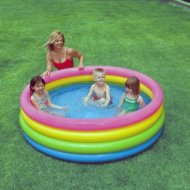 Intex Inflatable Children's Pool - 4 Chambers 168x46