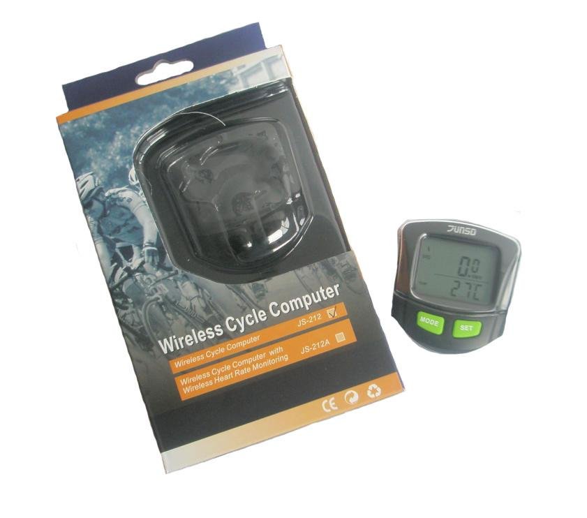 Bicycle Computer Junso 212 Wireless Black