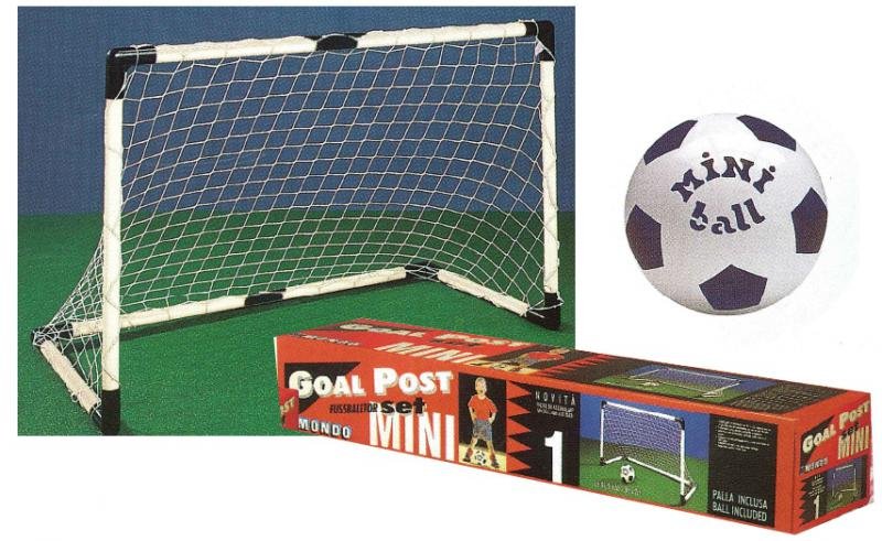 Mini porta in plastica + pallone Mondo