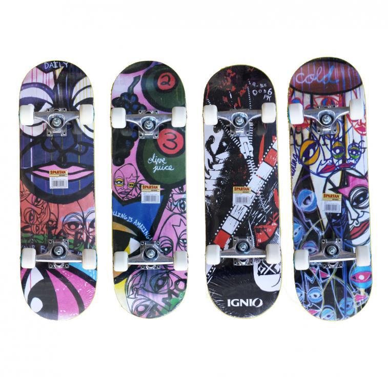 Skateboard Spartan Circle Star 200 - 78x20x11 Cm