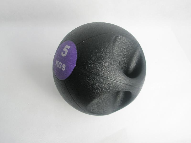 Medizinball mit Doppelgriff, 5 kg