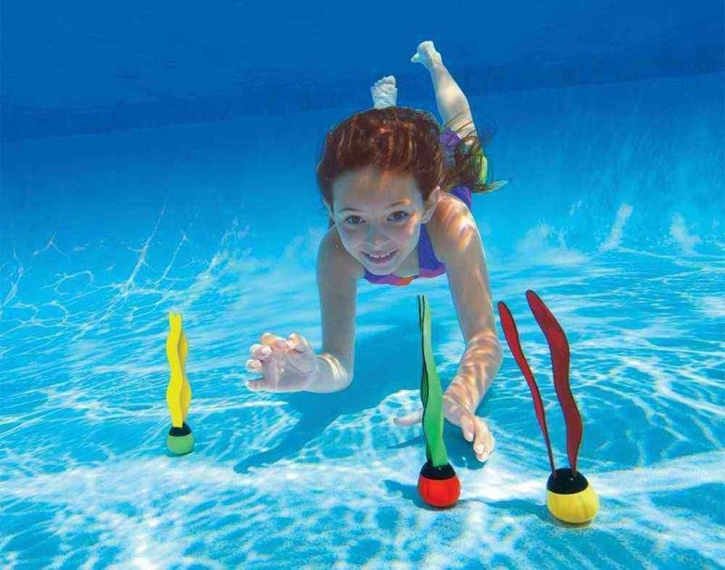 Intex 55503 3pcs Balls With Ribbon For Diving