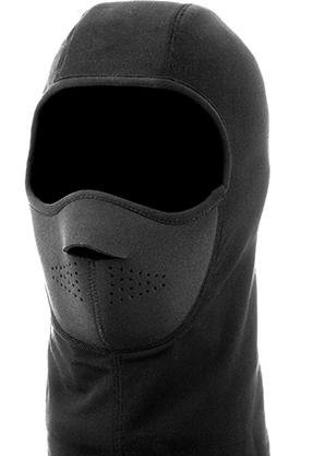 Cappuccio per casco in pile termico Xl-xxl Nero