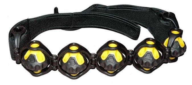 Masážní pás s popruhy Rs11 Sedcoyellow/black Black