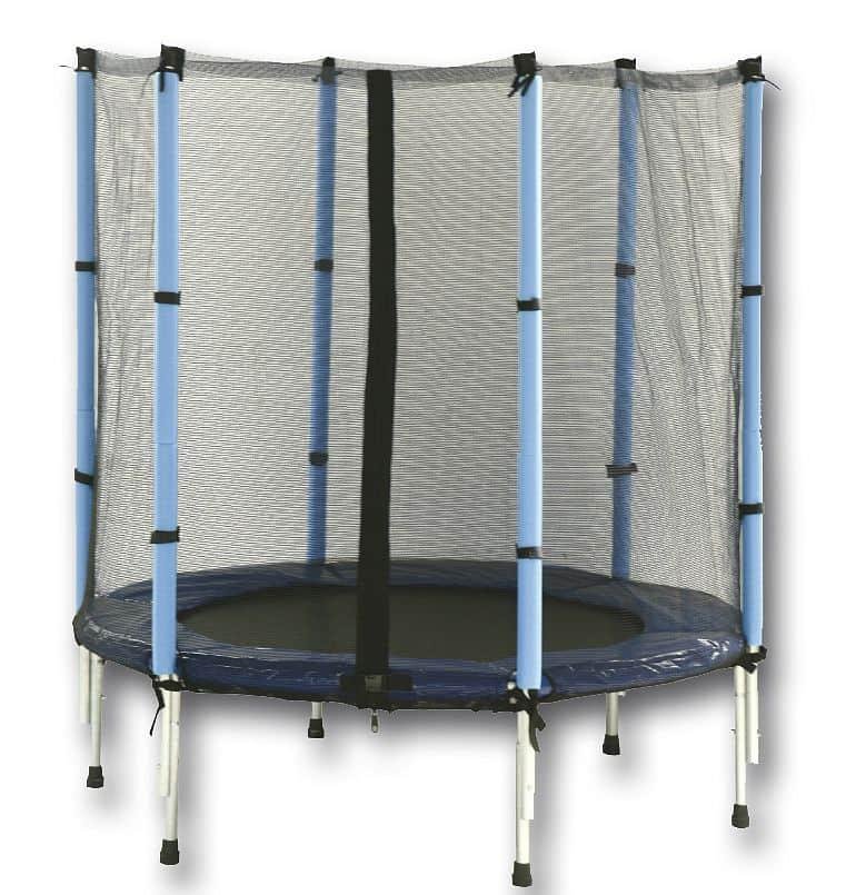 Trampolino da salto per bambini Spartan 140 cm con rete di sicurezza